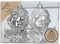 Christbaumschmuck Engel 10cm Kunststoff 2er Set - matt & glänzend - bruchsichere Christbaumkugeln für Weihnachtsbaum - Weihnachtsbaumkugeln & Weihnachtsbaumschmuck Silber - Winter Silver