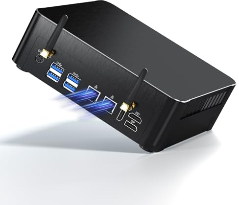 Kinupute Mini PC i9, Small Desktop Computer Core i9-9880H, Upto 4.8GHz, Windows 11 Pro, 64G RAM, 1T NVME SSD, Triple Display 4K@60Hz, HDMI/DP, Dual 2.5G LAN, USB-C, WiFi 6E, BT 5.3, VESA, 4G Module