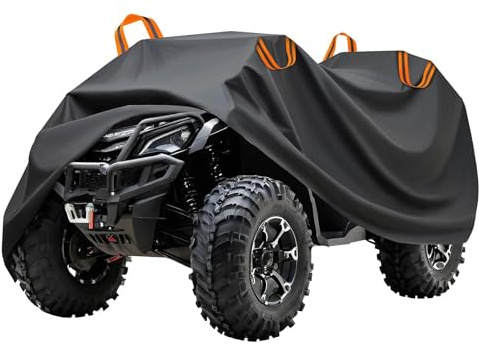 PUBIBD Housse Quad pour ATV pour HYTRACK HT 570 R 2018–2024, Bâche Protection Étanche Résistante au Vent avec Sangles et Sac de Rangement, Toutes Saisons Garage à Quads