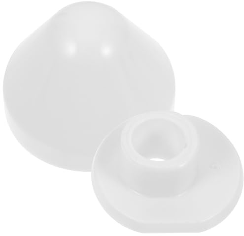 Ciieeo Cache-Boulons Universels pour Wc Suspendu en Plastique Blanc 1 Jeu Couvre-Vis Siège Toilettes Accessoires Salle Bain
