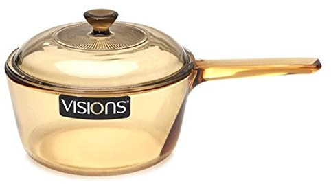 Visions Barras de Cristal cerámico Pyroceram (1 L), Color marrón