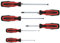 KS Tools 159.0020 ERGOTORQUEplus Schraubendreher-Satz, 6 teilig, Schlitz, PZ, Farbe