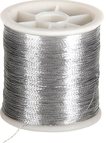 Filo da cucito, colore: argento, 100 m