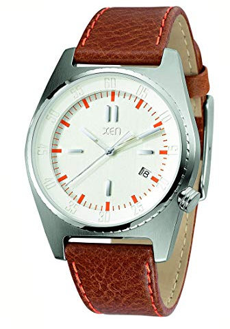 XEN Herrenuhr braun/weiß XQ0222