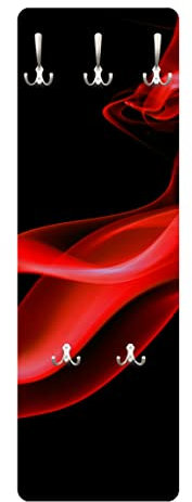 Bilderwelten Design Garderobe - Red Hot - Rot Schwarz, Größe HxB:105cm x 34cm