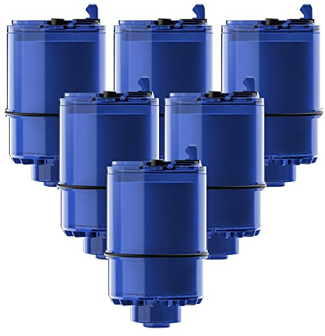 Waterdrop NSF Certified Water Filter, Replacement for Faucet Water Filter, Faucet Model FM-2500V, FM-3700, PFM150W, PFM350V, PFM400H, PFM450S (Pack of 6)