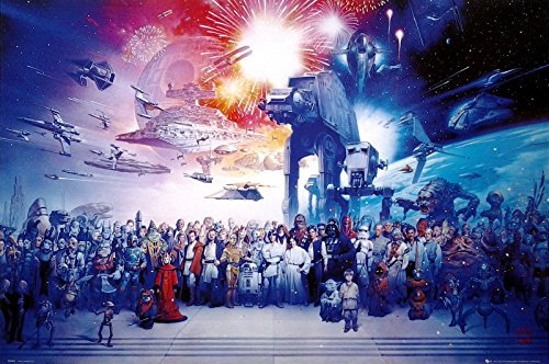 Stars Wars, Krieg der Sterne: Cast | UK Import Filmplakat, Poster [61 x 91,5 cm]