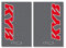 BLACKBIRD RACING Kayaba - Adesivo per forcella KYB Carbon CR CRF Kawasaki Suzuki Yamaha
