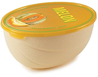 Snips, Guarda Melones 2 L, Contenedor de Melones para Nevera 23 x 18 x 11 cm, Bote Guarda Melón, Recipientes de Almacenamiento frutas Made in Italy, 0% libre de BPA y ftalatos