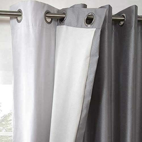 Emma Barclay – Total Blackout Curtain Lining for Bedroom Living Room Thermal Insulated Eyelet Blackout Curtain Lining (66” x 87” Inch)
