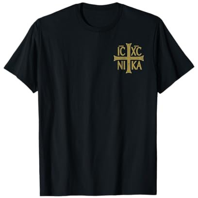 ICXC NIKA Christogram Cross Orthodoxe Christian Discret T-Shirt
