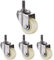Jolan Transportrollen,Nylonrollen,Edelstahl 304,Lenkrollen Mit Bremsen,360° -Drehung,Hochleistungsrollen,Schrauben M8/M10/M12,4no Brakes,40mm/M8