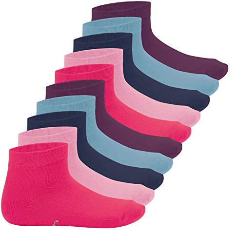 Footstar EVERYDAY! 10 Paar Kinder Quarter Socken Kurzsocken Baumwolle für Mädchen & Jungen