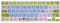 MMDW Silicone Magic Keyboard Cover Skin for iPad Pro 12.9 Inch Magic Keyboard(4nd Generation) 2020 Model MXQU2LL/A,for iPad Pro 12.9 Keyboard Protector Accessories,Happy Day