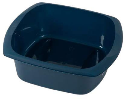 Rectangular Plastic Large Washing Up Bowl 9.5 Litre Size (Ink Blue)