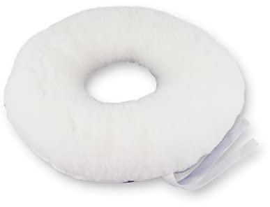 Mobiclinic®, Anti-dekubitus-Kissen, Rund, Mit Loch, Europäische Marke, Für Stuhl, Sofa, Rollstuhl, Vorbeugung von druckgeschwüren, Reduziert Druck auf das steißbein, Farbe weiß