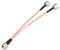 Superbat F-Type TV Splitter Kabel 75 Ohm 15cm F Stecker auf F-Dual Stecker TV Koaxialkabel für TV Modem Tuner High-Speed Internet, Breitband und Digital TV Antenne, Satelliten Verlängerungkabel 1Stück