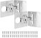 Scharnier Reparaturplatte Set, 4 Stück Edelstahl Scharnier Reparaturplatte und 2 Scharnier Automatikscharnier mit 36 Stück Schrauben für Holzmöbel-Regale Schubladen Fenster