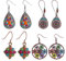 Yolev 4 Paar Vintage Böhmische Boho Ohrringe Earrings Set Vintage Strass Boho Ohrringe Boho Tropfenohrringe Damen Mädchen Schmuck Zubehör Set
