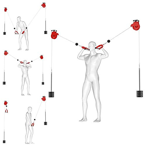Cable Crossover Ceiling Mounted - Gym Pulley System - Cable Pulley System - Expand Your Strength Training Equipment - Gym Equipment For Home - Fitness and Home Gym Training - Cable Crossover