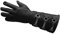URBAN BUCK Herrenhandschuh, echtes Leder, lang, normale Passform, verschiedene Schnallen, Cosplay-Handschuh, Schwarzer Handschuh für die linke Hand, X-Large