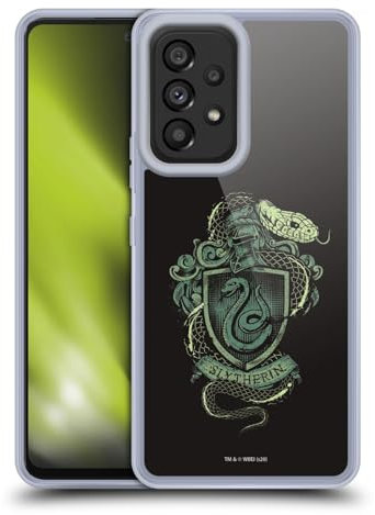 Head Case Designs Offizielle Harry Potter Slytherin Deathly Hallows XIV Soft Gel Handyhülle Hülle kompatibel mit Samsung Galaxy A53 5G (2022)