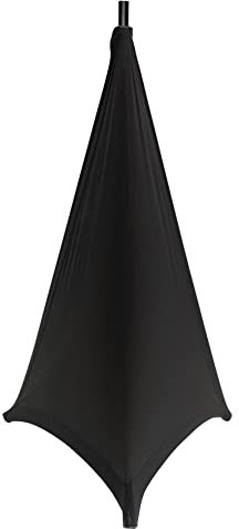 Gicov Funda de soporte para altavoz, falda de trípode para altavoz de suelo, cubierta de soporte de trípode de 3 lados, cubierta de altavoz de DJ con bolsa de viaje para bodas, banquetes, eventos,