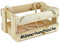 HW HOLZKISTEN-WELT Männerhandtasche aus Holz Natur - Bierträger Flaschenträger Getränketräger Geschenk