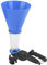 Universal Car Engine Oil Funnel Kit - 3pcs Fast-Clamp Oil Filter & Anti Static Wide Mouth Fuel Funnel (Blue)