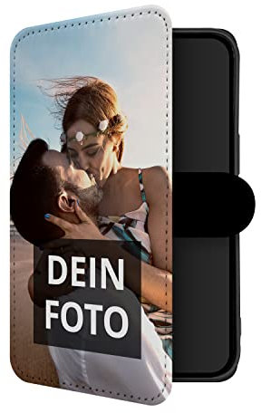 PhotoFancy® – iPhone 14 Hülle mit Foto Personalisieren – Handyhülle selbst gestalten (Flipcase)