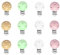Schnuller Clip,Nippel Halter,Nuckelclip Holz,Dummy Clip Halter 12PC Baby Clip Schnuller Verschlüsse Halter für Baby und Kinder(Perforiert 4 Farben)