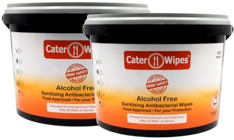2000 Cater Wipes - Sani Care Bulk Hospitality Cleaning Wipes - Perfect for Restaurants, Catering & Hotels