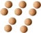 PRATYAHARA 10Pcs Wooden Cork Ball Wine Stopper, Cork Ball Stopper for Wine Decanter Carafe Bottle Replacement 2.4 Inch/ 6.1 cm