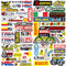 3 Bilder Sponsoren Aufkleber Set Motocross Aufkleber Helm Aufkleber Motorrad Geeignet FüR Autoaufkleber Motorradaufkleber, Mountainbikeaufkleber, Skiaufkleber, Helmaufkleber, Kofferaufkleber