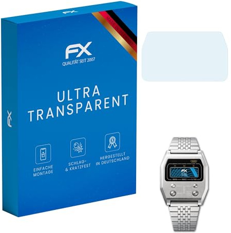 atFoliX Schutzfolie kompatibel mit Casio A1100D-1 Folie, ultraklare FX Displayschutzfolie (3X)