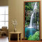 3D Türaufkleber Türtapete Selbstklebend Türposter Alpine Wasserfalllandschaft 90 X 210 Cm Fototapete Türfolie Wasserdichte Abnehmbare Pvc Türtapete Innentür Schlafzimmer Küche Bad Home Deko - Foto De