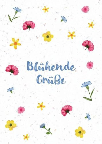 Blühende Grüße: Faltkarte aus Samenpapier (Gemeinsamzeit statt Krimskrams)