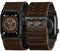 Tefeca Retro Dark Brown Leather Watch Band Compatible with Apple Watch/Apple Watch Ultra (49/45/44/42mm)