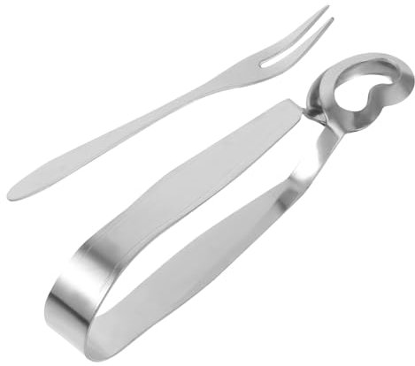 Alipis 1 Juego De Vajilla De Caracol Herramientas Para Caracol Práctico Tenedor Para Caracol Pinzas Para Servir Caracol Tenedor Para Caracol Pinza Para Caracol Vajilla Para El