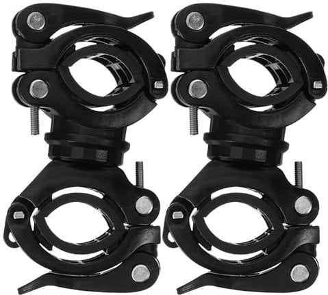 Healeved Elderly Scooter Cane Rack Lightweight Cane Holder Wheelchair Crutch Storage Bracket 360° Rotatable Crutch Stand Walking Stick Clip Holder for