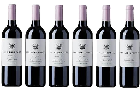 6x 0,75l - 2020er - Les Annereaux - Bordeaux A.O.P. - Frankreich - Rotwein trocken