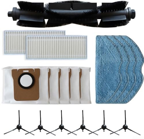 Staubsauger-Ersatzteil-Set, Hauptseitenbürste, Filter, Wischtuch, Staubbeutel, Staubsauger-Ersatzteile, Zubehör für 360 für Botslab S8 Plus