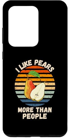 Hülle für Galaxy S20 Ultra Vintage I Like Pears More Than People Retro Birnen Obst
