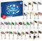 Fischer Adventskalender Herren, Adventskalender, 24 Sets Angelköder, Adventskalender 2024, Angelköder-Set – 24 Tage Countdown
