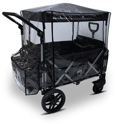 elvent® Regen- und Windschutz für FamilyStar 4 | Bollerwagen-Regenschutz
