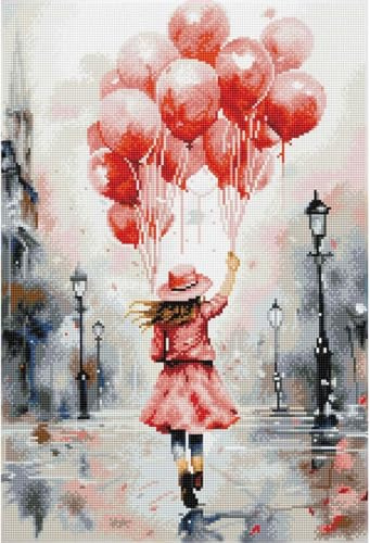 DIAMOND DOTZ 2593780 Original 5D Diamond Painting Set, Luftballons, DIY Diamant-Malerei-Kit mit runden Glitzersteinen, ab 12 Jahren, Intermediate