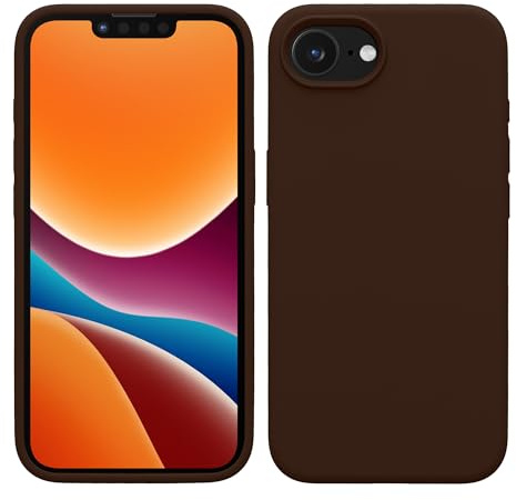 kwmobile Handyhülle für Apple iPhone 17e / iPhone 16e Hülle - Case Silikon - Kabelloses Laden - Schutzhülle Cover in Chocolate