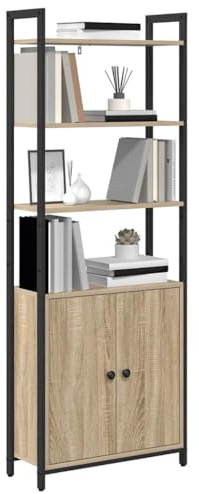 vidaXL Bücherregal 6 Ebenen 60 x 24 x 161 cm Holzwerkstoff