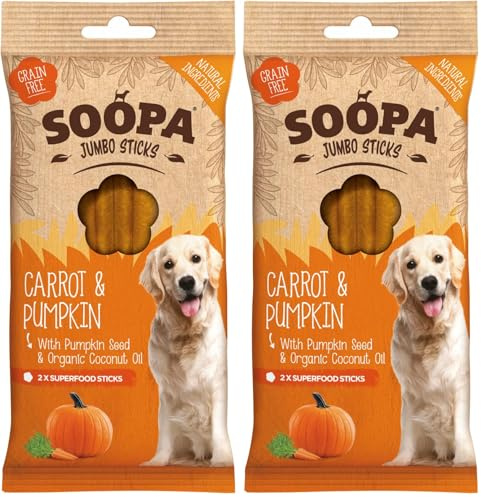 Soopa Carrot & Pumpkin Jumbo Sticks 170gm (Pack of 2)