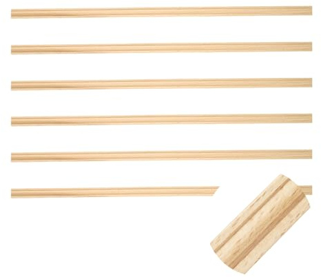 QUARKZMAN 6 Stück 15 75 Zoll Dekorative Holzleiste Unbehandelt 3D Holz Möbelleiste Für DIY Basteln Zuhause Wand Schrank Regal Fenster Tür Dreieck 10mm